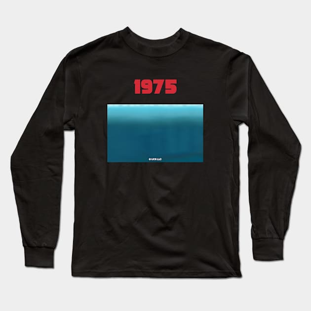 Jaws movie 1975. Birthday party gifts. Officially licensed merch. Perfect present for mom mother dad father friend him or her Long Sleeve T-Shirt by SerenityByAlex